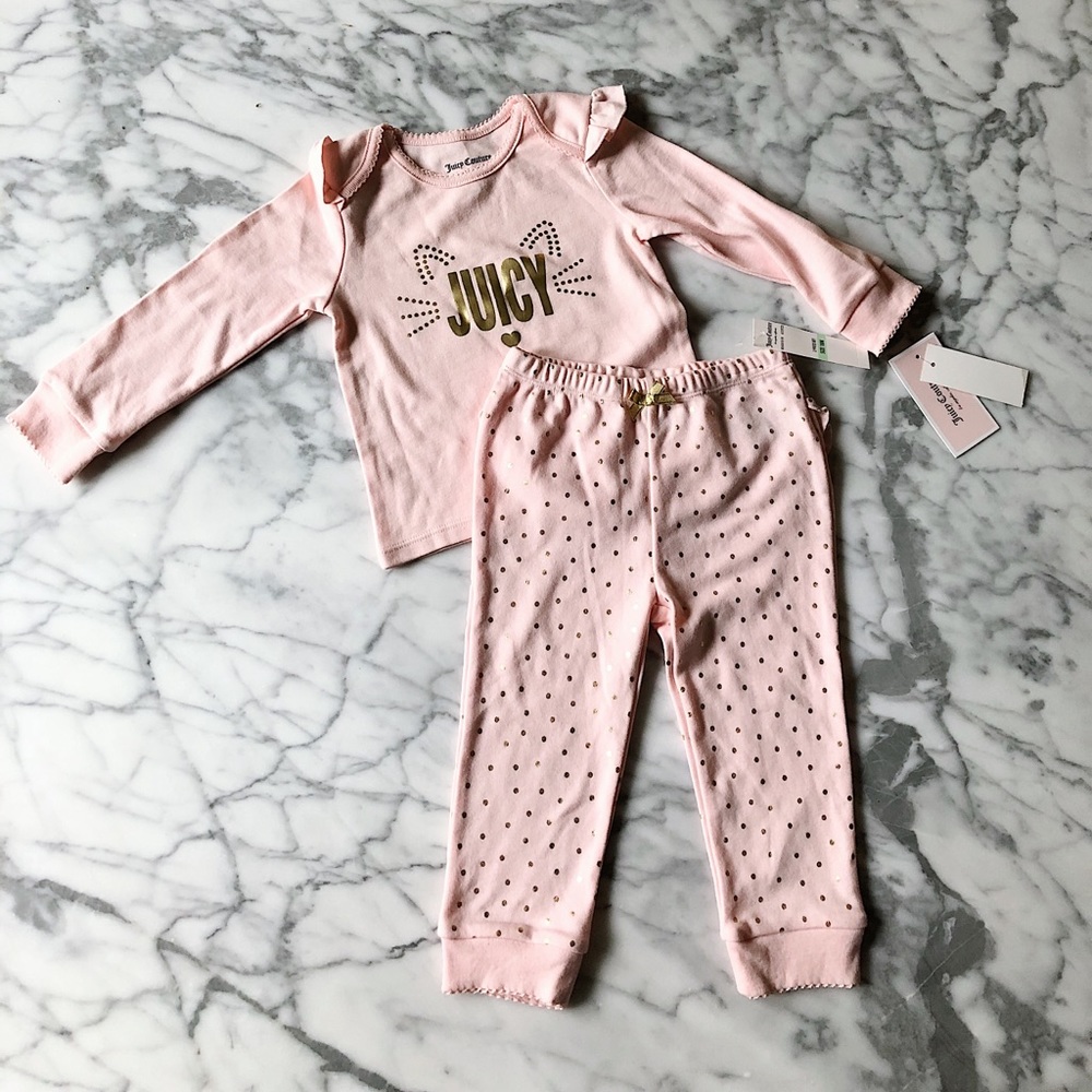 Juicy Couture 2 piece lounge pajama set 18 M